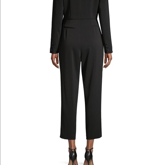 Jay Godfrey Conway Cropped Tuxedo One Piece Jumpsuit - Picture 5 of 11
